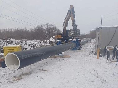 В Копейске продолжается строительство магистрального водовода